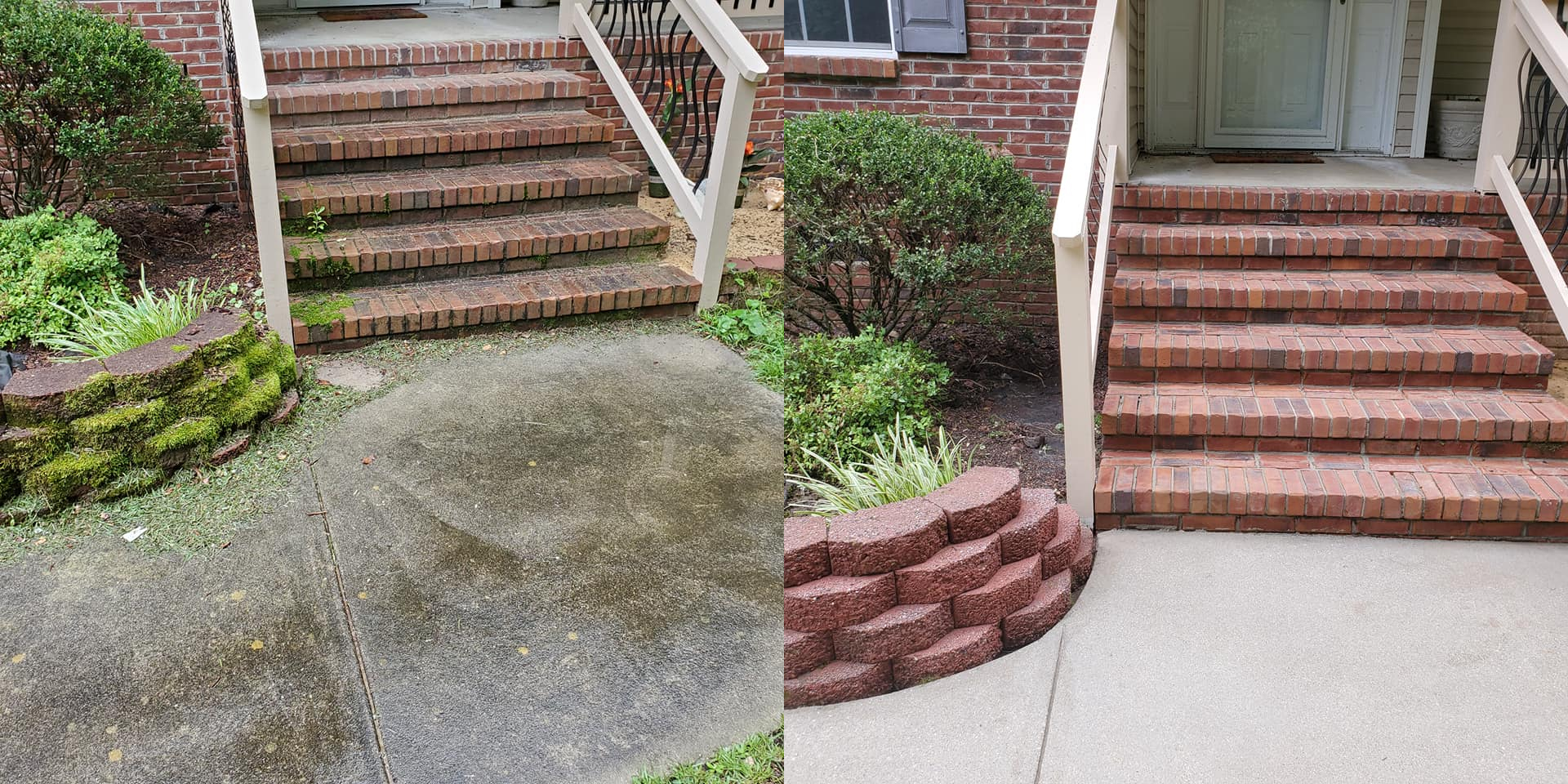 sidewalk power washing service sanford nc